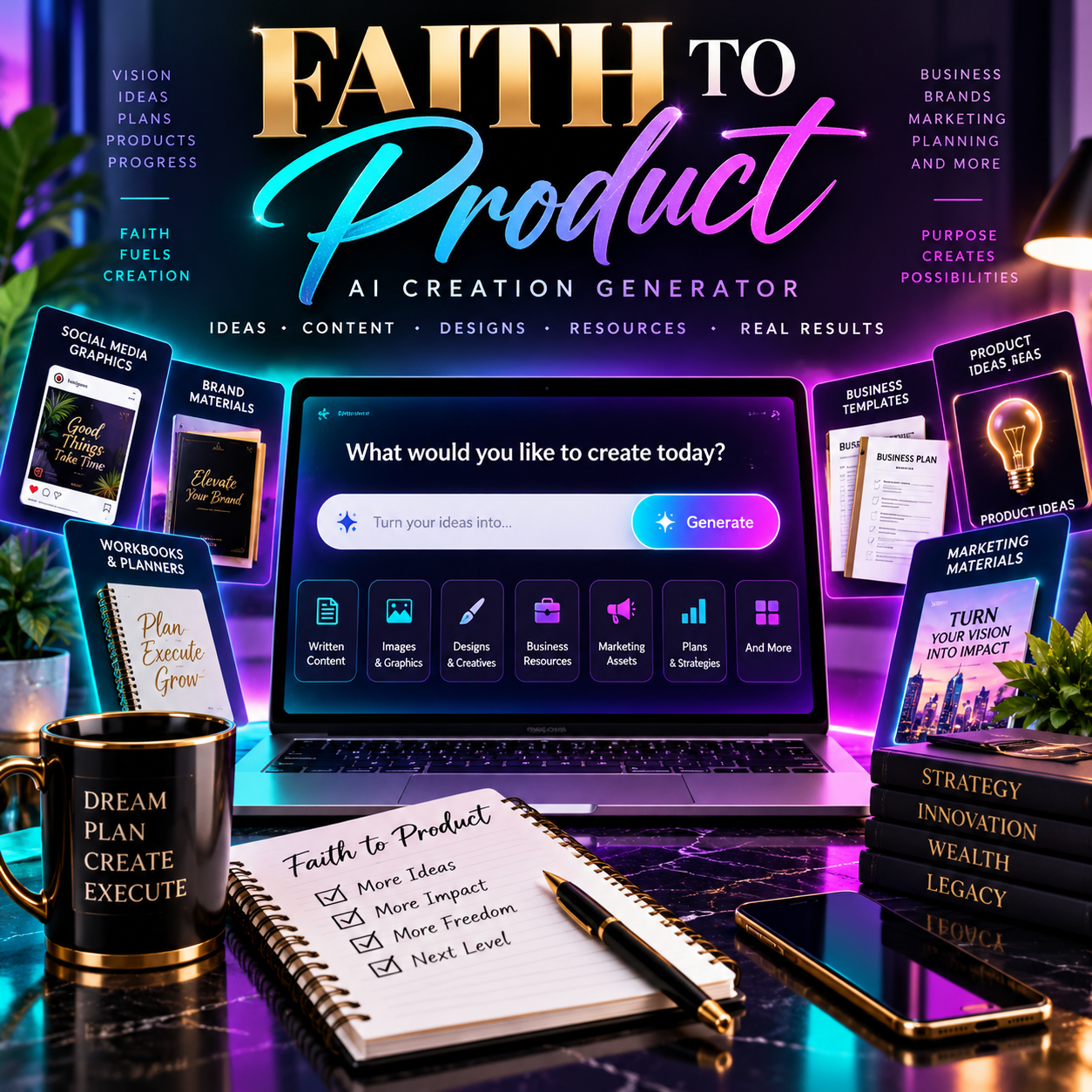 Faith to Product AI Creation Generator